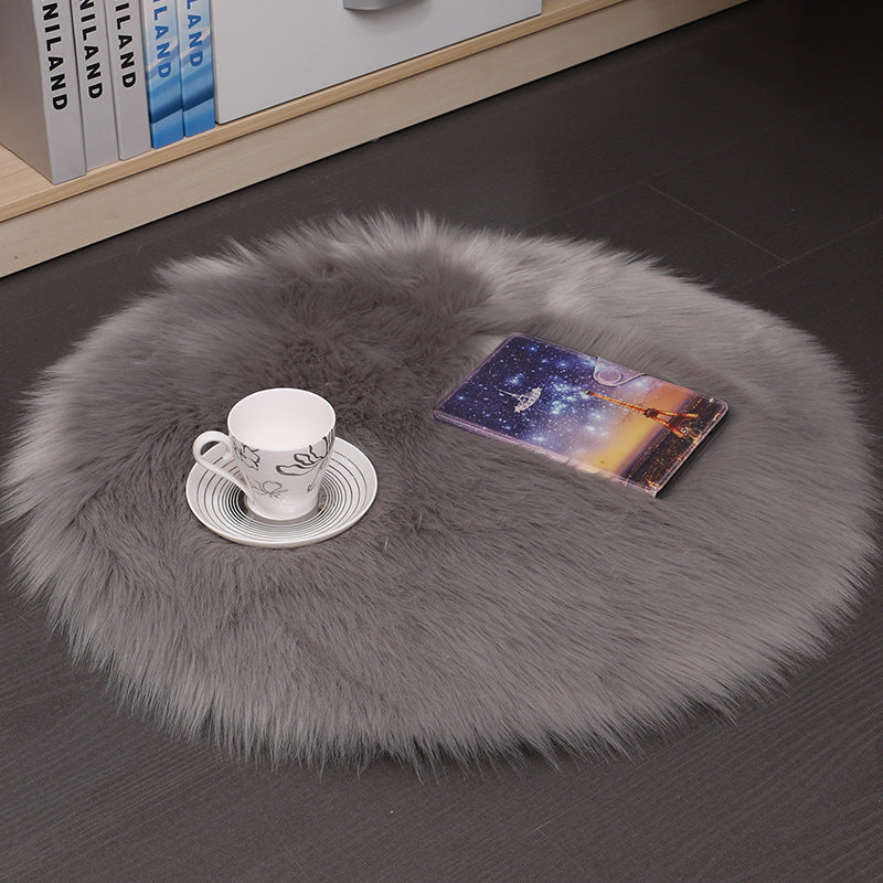 Hair Plush Carpet Floor Mats Household Floor Mats  Wool Round Bedroom Carpets