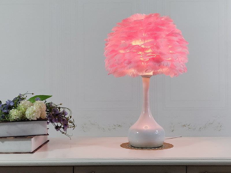 Luxury Feather Table Lamp