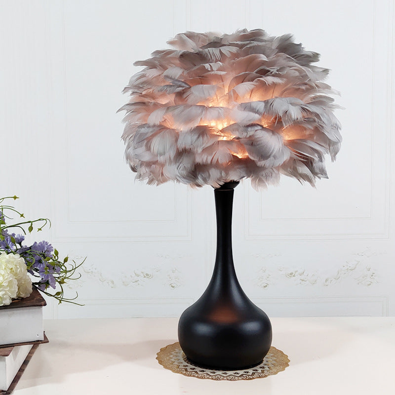 Luxury Feather Table Lamp