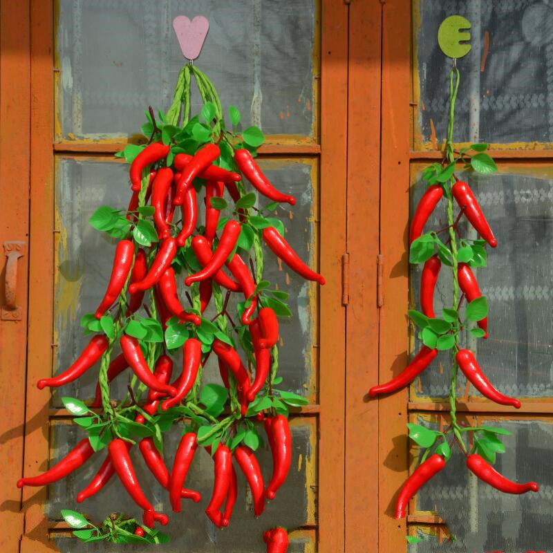 Fake Corn Pepper Garlic String Decorations Simulation Vegetable And Fruit String Crops Farmhouse Hotel Kindergarten