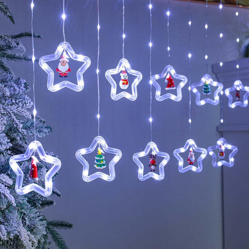 Christmas Curtain Lighting Chain Decoration