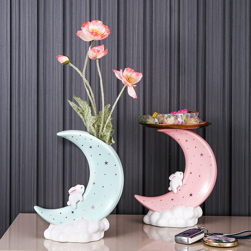 Moon Vase Decoration Living Room