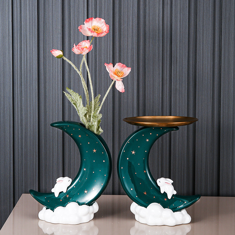 Moon Vase Decoration Living Room