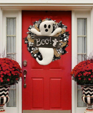 Farmhouse-Ghost  Front Door Indoor Wall Decor