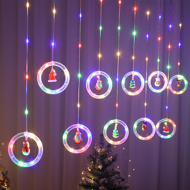 Christmas Curtain Lighting Chain Decoration