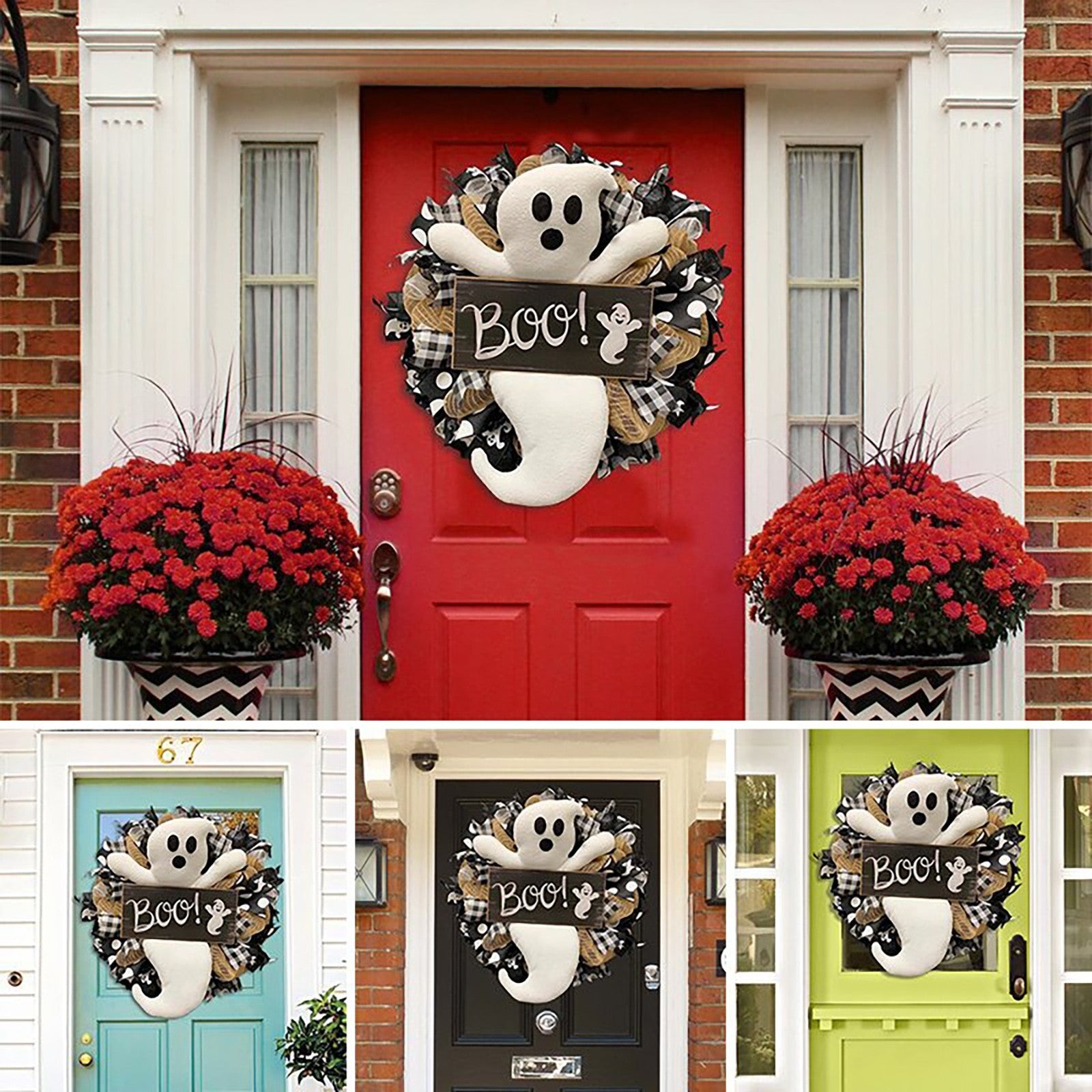 Farmhouse-Ghost  Front Door Indoor Wall Decor